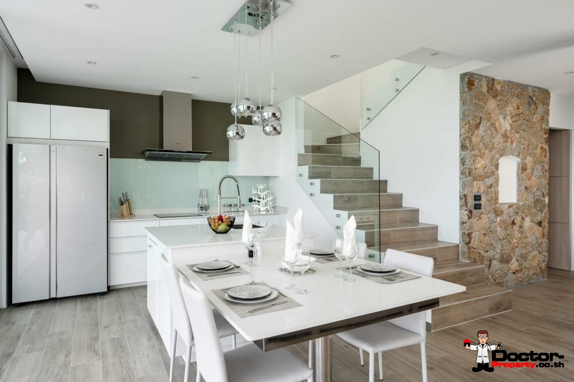 New 3 Bedroom Pool Villa with Sea View – Bo Phut, Koh Samui – For Sale